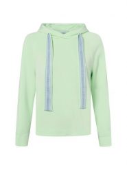 Marc Cain bluza z kapturem Kobiety Sztuczne włókno zielony, 34. Zielone bluzy sportowe damskie Marc Cain, bez wzorów, z włókna, bez ramiączek, z kapturem. Za 1,149.95 zł.