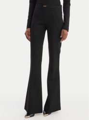 Versace Jeans Couture Spodnie materiałowe 80HAA115 J0092 Czarny Flare Fit. Czarne spodnie materiałowe damskie Versace Jeans Couture, bez wzorów, z jeansu. Za 1,069.00 zł.
