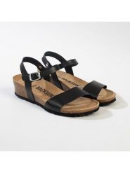 BACKSUN Sandały "Calabria" w kolorze czarnym na koturnie rozmiar: 36. Czarne sandały damskie Backsun, bez wzorów, bez obcasa, na koturnie. Za 136.95 zł.