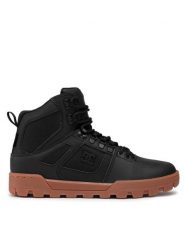 DC Shoes Kozaki Pure high-top Wr Boot ADYB100018 Czarny. Czarne buty zimowe męskie DC Shoes, ze skóry, bez zapięcia. Za 569.99 zł.
