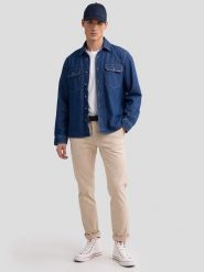 BIG STAR Koszula dżinsowa - Regular fit - w kolorze granatowym rozmiar: S. Niebieskie koszule męskie Big Star, s, bez wzorów, z bawełny, bez kołnierzyka, bez ramiączek. Za 199.99 zł.