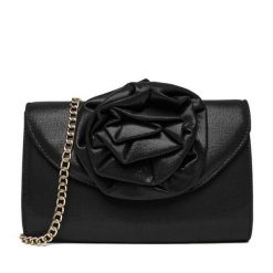 Torebka JENNY. Czarne torebki klasyczne damskie Jenny, bez wzorów, wizytowe, bez kołnierzyka, bez ramiączek. Za 119.99 zł.