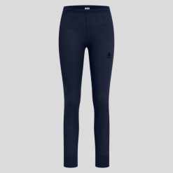 Legginsy termoaktywne damskie Odlo ACTIVE WARM ECO. Niebieskie bielizna termoaktywna damska Odlo, m, bez wzorów, z materiału. Za 249.99 zł.