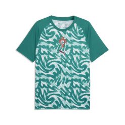 Męska koszulka na rozgrzewkę Portugalii PUMA. Czerwone t-shirty sportowe męskie Puma, m, z dzianiny, bez ramiączek, do piłki nożnej. Za 280.50 zł.