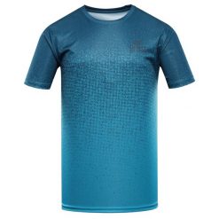 Koszulka męska Alpine Pro Quatr szybkoschnąca. Zielone t-shirty sportowe męskie Alpine Pro, m, bez ramiączek, na fitness i siłownię. W wyprzedaży za 69.00 zł.