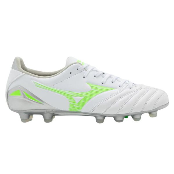 Buty piłkarskie Mizuno Morelia Neo IV Pro FG Białe. Białe buty sportowe na co dzień męskie Mizuno, z gumy, bez zapięcia, do piłki nożnej. Za 239.99 zł.