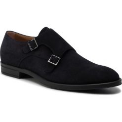 Półbuty BOSS - Coventry Monk 50417725 10212392 01 Dark Blue 401. Niebieskie buty wizytowe męskie Boss, ze skóry, bez zapięcia. Za 1,289.00 zł.