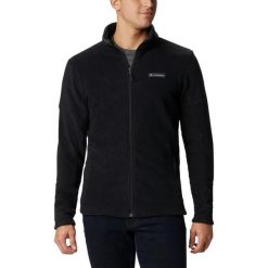 Polarowy sweter męski Columbia Basin Trail III Full Zip. Czarne swetry męskie Columbia, na zimę, l, bez wzorów, z polaru, bez kołnierzyka. Za 254.70 zł.