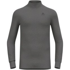 T-shirt Thermique Odlo ACTIVE WARM ECO, Col Roulé. Szare bielizna termoaktywna męska Odlo, l, bez wzorów, z materiału. Za 299.99 zł.