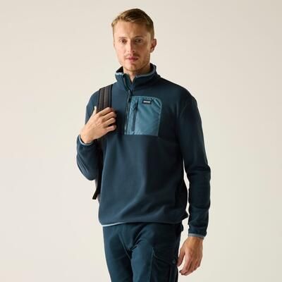 Męska bluza polarowa Frankie Half Zip. Niebieskie bluzy bez kaptura męskie Regatta, m, z polaru. Za 229.99 zł.