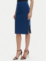 Rinascimento Spódnica ołówkowa CFC0127985003 Niebieski Slim Fit. Niebieskie spódniczki damskie RINASCIMENTO, xl, bez wzorów, z syntetyku, ołówkowe. Za 379.99 zł.