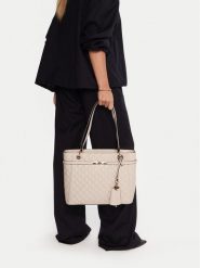 Guess Torebka Idra HWGG81 57250 Beżowy. Brązowe torebki klasyczne damskie Guess, z aplikacjami, ze skóry, bez dodatków. Za 469.99 zł.