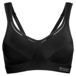 Biustonosz treningowy Shock Absorber Active Classic Support. Czarne biustonosze sportowe damskie Shock Absorber, bez wzorów, z elastanu. Za 139.99 zł.
