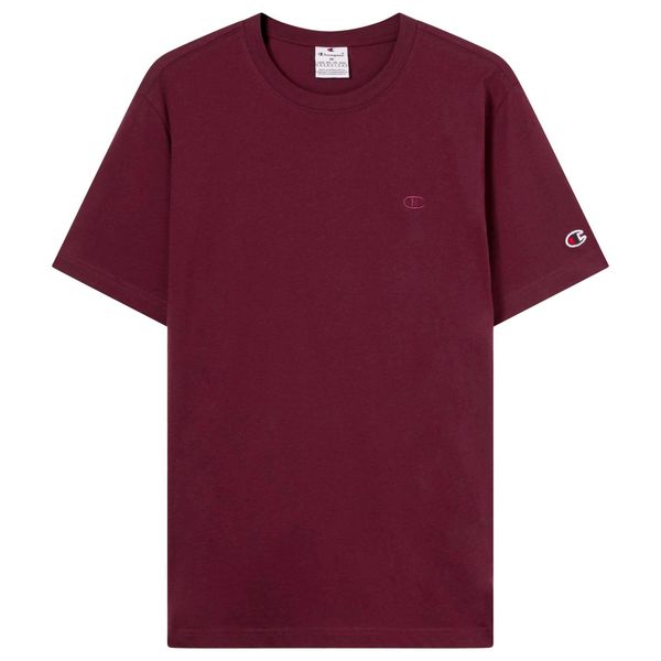 T-Shirt Champion Ss Tee Dorośli. Czerwone t-shirty męskie CHAMPION, s, bez wzorów, z bawełny, bez kołnierzyka. Za 167.99 zł.