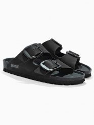 BACKSUN Klapki "Londrina" w kolorze czarnym rozmiar: 40. Czarne klapki damskie Backsun, bez wzorów, bez obcasa. Za 143.95 zł.