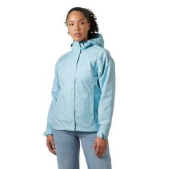 Damska kurtka wodoodporna Helly Hansen Seven J. Niebieskie kurtki damskie Helly Hansen, bez wzorów, bez kaptura. W wyprzedaży za 478.50 zł.