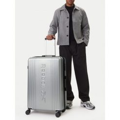 Walizka duża Reebok. Szare walizki Reebok, bez wzorów, duże. Za 349.99 zł.