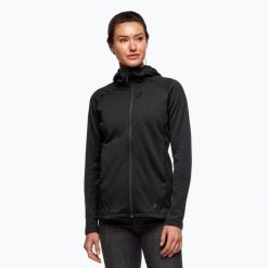 Bluza trekkingowa damska Black Diamond Factor Hoody. Czarne bluzy z kapturem damskie Black Diamond, xl. Za 449.99 zł.