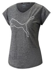 Puma Koszulka funkcyjna w kolorze szarym rozmiar: M. Szare bluzki sportowe damskie Puma, m, bez wzorów, z materiału, bez ramiączek. Za 87.19 zł.