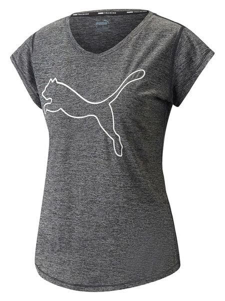 Puma Koszulka funkcyjna w kolorze szarym rozmiar: M. Szare bluzki sportowe damskie Puma, m, z materiału, bez kołnierzyka, bez ramiączek. Za 113.36 zł.