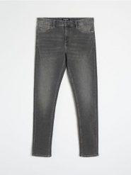 Jeansy skinny - szary. Szare jeansy męskie Sinsay. Za 59.99 zł.