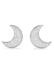 Swarovski Kolczyki-wkrętki z kryształami rozmiar: onesize. Szare kolczyki damskie Swarovski, z kryształem, metalowe. Za 448.99 zł.