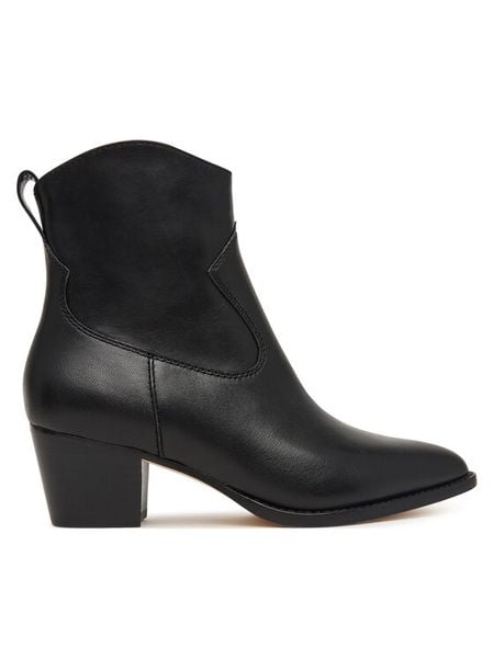 LAUREN RALPH LAUREN Botki Harpher Bo Bte 802P15896001 Czarny. Czarne botki damskie Lauren Ralph Lauren, ze skóry, bez obcasa, na słupku, bez zapięcia. Za 1,199.00 zł.