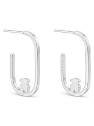 TOUS Kolczyki 1004559000 Srebrny. Szare kolczyki damskie Tous, srebrne. Za 399.99 zł.