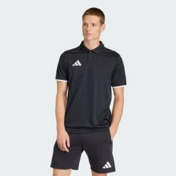 Koszulka męska adidas Entrada Polo. Białe koszulki polo męskie Adidas, m, bez wzorów, z materiału, bez ramiączek. Za 78.99 zł.