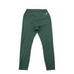 Second life - Legginsy damskie treningowe 7/8 zielone - Stan bardzo dobry. Zielone legginsy damskie Gymshark, m, bez wzorów, z materiału. Za 85.16 zł.