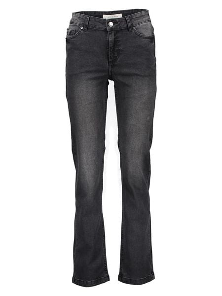 Kaffe Dżinsy - Slim fit - w kolorze antracytowym rozmiar: W28/L32. Czarne jeansy damskie Kaffe, z podwyższonym stanem. Za 113.95 zł.