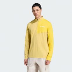 Koszulka Terrex Multi Climacool 1/2 Zip Long Sleeve. Zielone koszulki męskie z długim rękawem Adidas, l, z dżerseju. Za 259.00 zł.