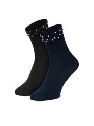Nine West Skarpety długie KR_NW_PEARL_Z_SS25 (2 PACK) Kolorowy. Skarpetki damskie Nine West, bez wzorów, z bawełny. Za 49.99 zł.