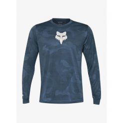 Bluza rowerowa męska Fox Ranger Tru Dri LS Jersey. Brązowe bluzy bez kaptura męskie FOX, bez wzorów, z jersey, bez kołnierzyka, bez ramiączek. Za 266.99 zł.