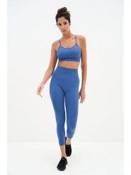 Onamaste Legginsy sportowe w kolorze niebieskim rozmiar: L/XL. Niebieskie legginsy damskie Onamaste, l, bez wzorów, z materiału. Za 131.74 zł.
