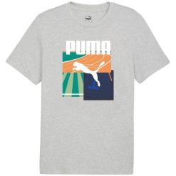 Męska Koszulka Sportowa Summer II. Szare t-shirty sportowe męskie Puma, m, bez ramiączek, trekkingowe. Za 138.99 zł.