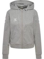 Damska bluza z kapturem zapinana na zamek Hummel Go 2.0 Chevron. Szare bluzy z kapturem damskie HUMMEL, l, z bawełny. Za 302.50 zł.