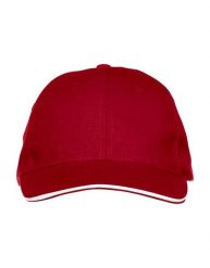 Clique czapka Davis z 100% bawełny twill, czerwona. Czerwone czapki męskie CLIQUE, bez wzorów, z bawełny. Za 77.89 zł.