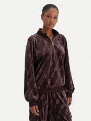 Liu Jo Sport Bluza TF5110 J4955 Brązowy Relaxed Fit. Brązowe bluzy bez kaptura damskie Liu Jo Sport, l, z dresówki. Za 719.99 zł.