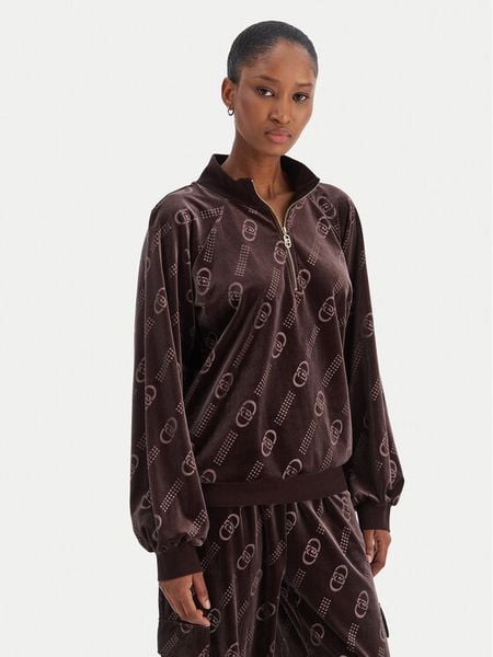 Liu Jo Sport Bluza TF5110 J4955 Brązowy Relaxed Fit. Brązowe bluzy bez kaptura damskie Liu Jo Sport, l, z dresówki. Za 719.99 zł.