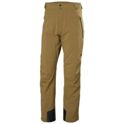Spodnie narciarskie Helly Hansen Alpha Lifaloft. Brązowe spodnie materiałowe męskie Helly Hansen, bez wzorów, sportowe. W wyprzedaży za 1,258.50 zł.
