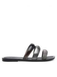 Melissa Klapki Melissa Eclipse Slide Ad 35998 Czarny. Czarne klapki damskie Melissa, bez wzorów, z tworzywa sztucznego, bez obcasa. Za 199.99 zł.