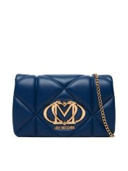 LOVE MOSCHINO Torebka JC4043PP0PLC0751 Granatowy. Niebieskie torebki klasyczne damskie Love Moschino, bez wzorów, bez dodatków. Za 789.99 zł.