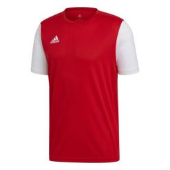 Koszulka piłkarska adidas Estro 19 JSY. Białe t-shirty sportowe męskie Adidas, m, z jersey, bez ramiączek, do piłki nożnej. Za 42.99 zł.