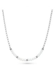S.Oliver Naszyjnik z elementami ozdobnymi - dł. 50 cm rozmiar: onesize. Białe naszyjniki damskie S.Oliver, ze stali. Za 121.99 zł.