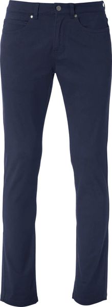 Clique spodnie 5-pocket stretch z twillu - dark navy. Niebieskie spodnie materiałowe męskie CLIQUE, bez wzorów, z bawełny, klasyczne. Za 262.37 zł.