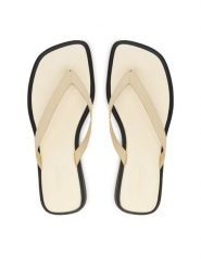 Vagabond Shoemakers Japonki Izzy 5913-401-02 Écru. Klapki damskie Vagabond Shoemakers, bez wzorów, ze skóry, bez obcasa. Za 369.99 zł.