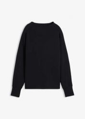 Bluza oversize z miękkiego materiału scuba. Zielone bluzy bez kaptura damskie bonprix. Za 102.99 zł.