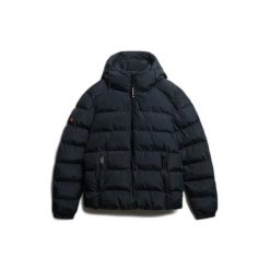 Kurtka puchowa Superdry Sports. Niebieskie kurtki treningowe męskie Superdry., m, bez wzorów, z materiału. Za 552.90 zł.