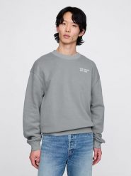 GAP Bluza w kolorze szarym rozmiar: XL. Szare bluzy bez kaptura męskie GAP, xl. Za 91.99 zł.